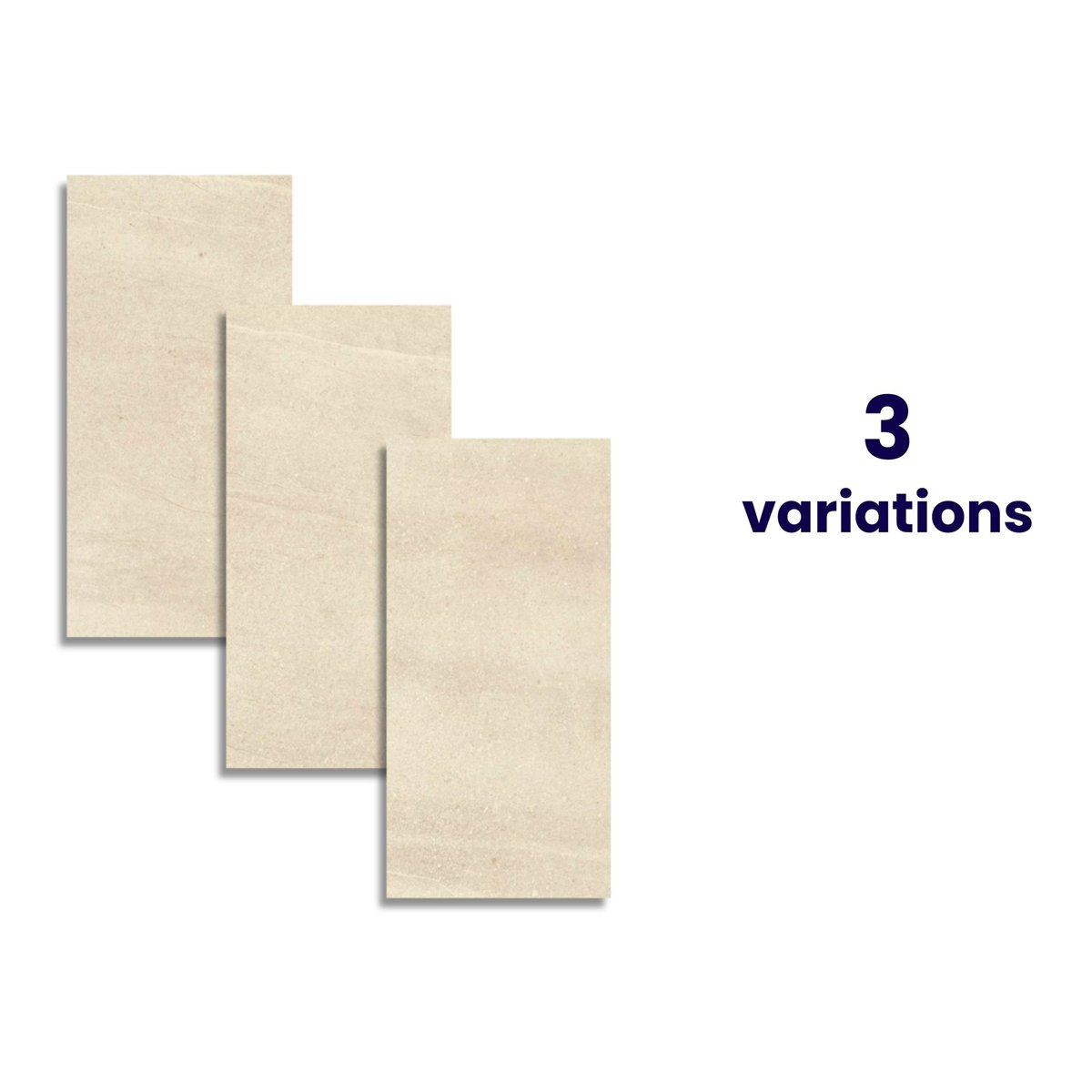 New Pietra Beige Rectified Matt Stone Effect Tile 1200x600x7mm — installed room setting, buy floor tile UK