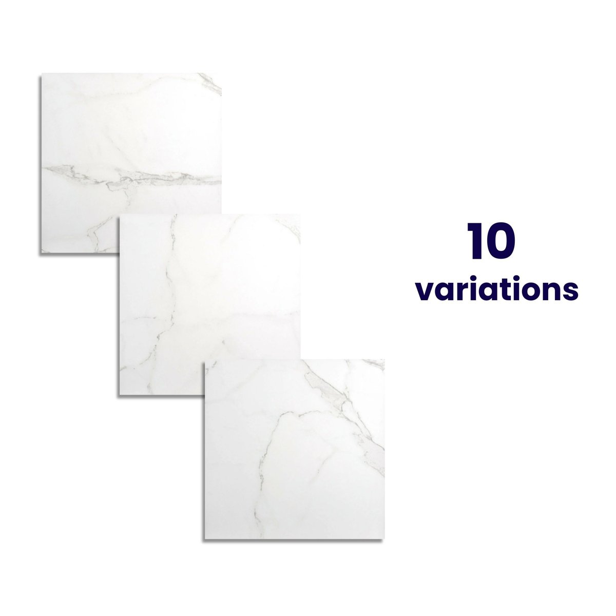 Palatina 60.5x60.5 Gloss Marble Effect Tile — installed room setting, buy floor tile UK