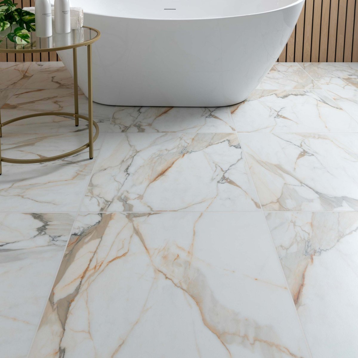 Makrana California White Matt Wall and Floor Tiles — alternative angle, buy floor tile UK