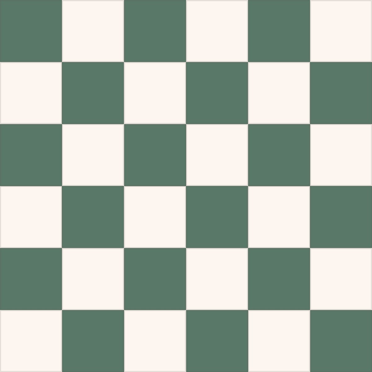 Victorian Bristol Green and White Chequer Pre-Scored Anti-Slip Porcelain Tile — close-up of the tile surface, buy tile UK