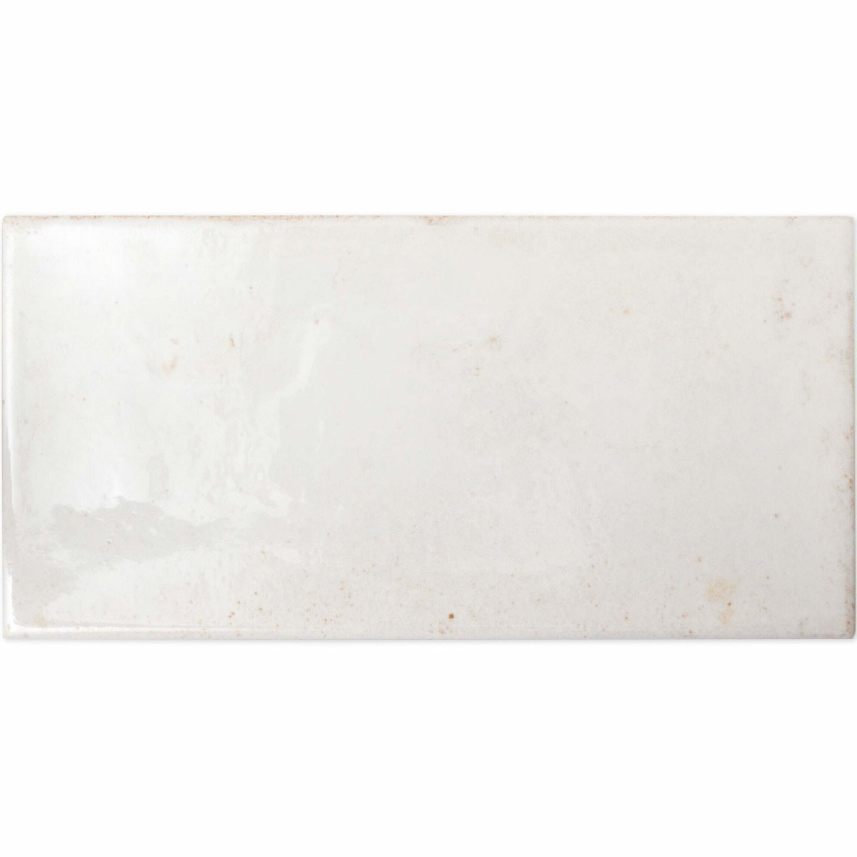 Clemence White 20x10 — close-up of the tile surface, buy wall tile UK