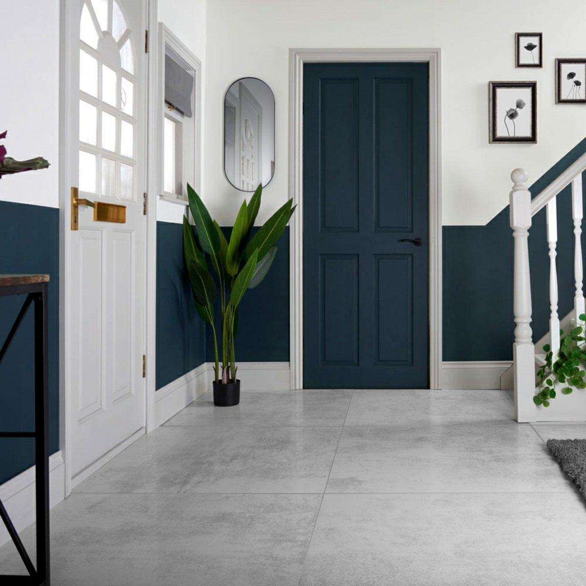 Stardust White Semi Polished Stone Effect Tiles 900x900 — close-up of the tile surface, buy floor tile UK