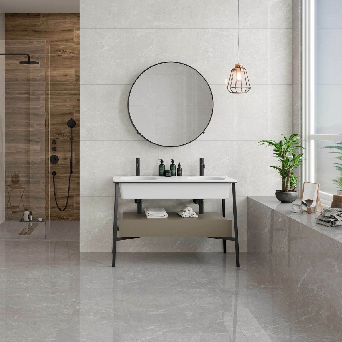 Signature Murano Mate Blanco 60X120 — detail view, buy floor tile UK