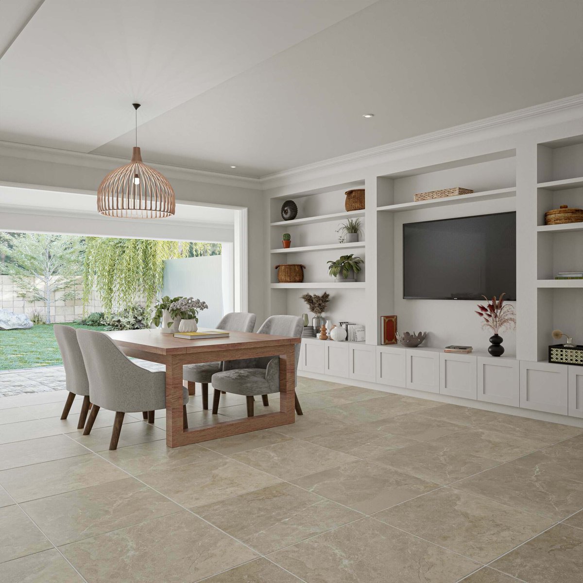 Strato Light Natural Grey Slate Effect Matt Sparkle 600X600 — detail view, buy floor tile UK