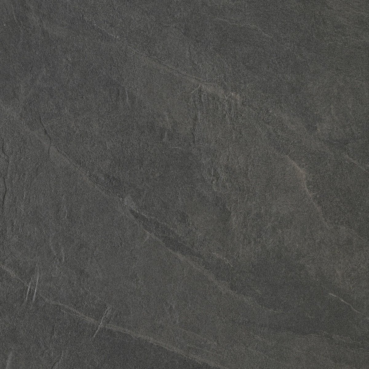 Carmo Stone Black Matt Tiles 600x600 — installed room setting, buy floor tile UK