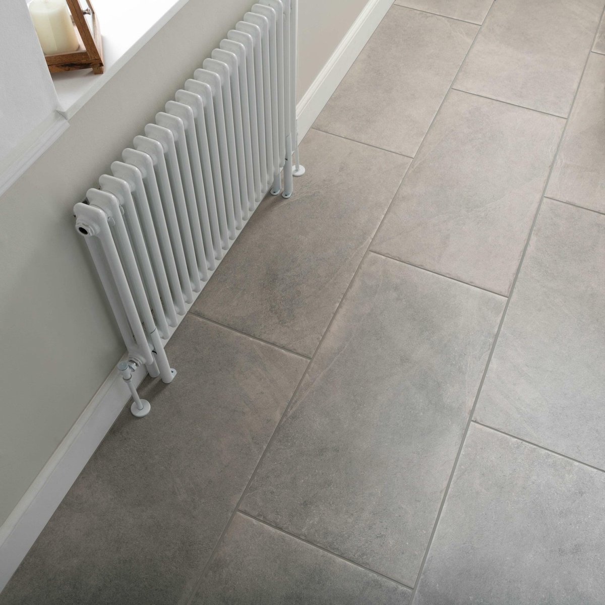 Proxi Grigio Stone Effect Tiles 48x96 — alternative angle, buy floor tile UK