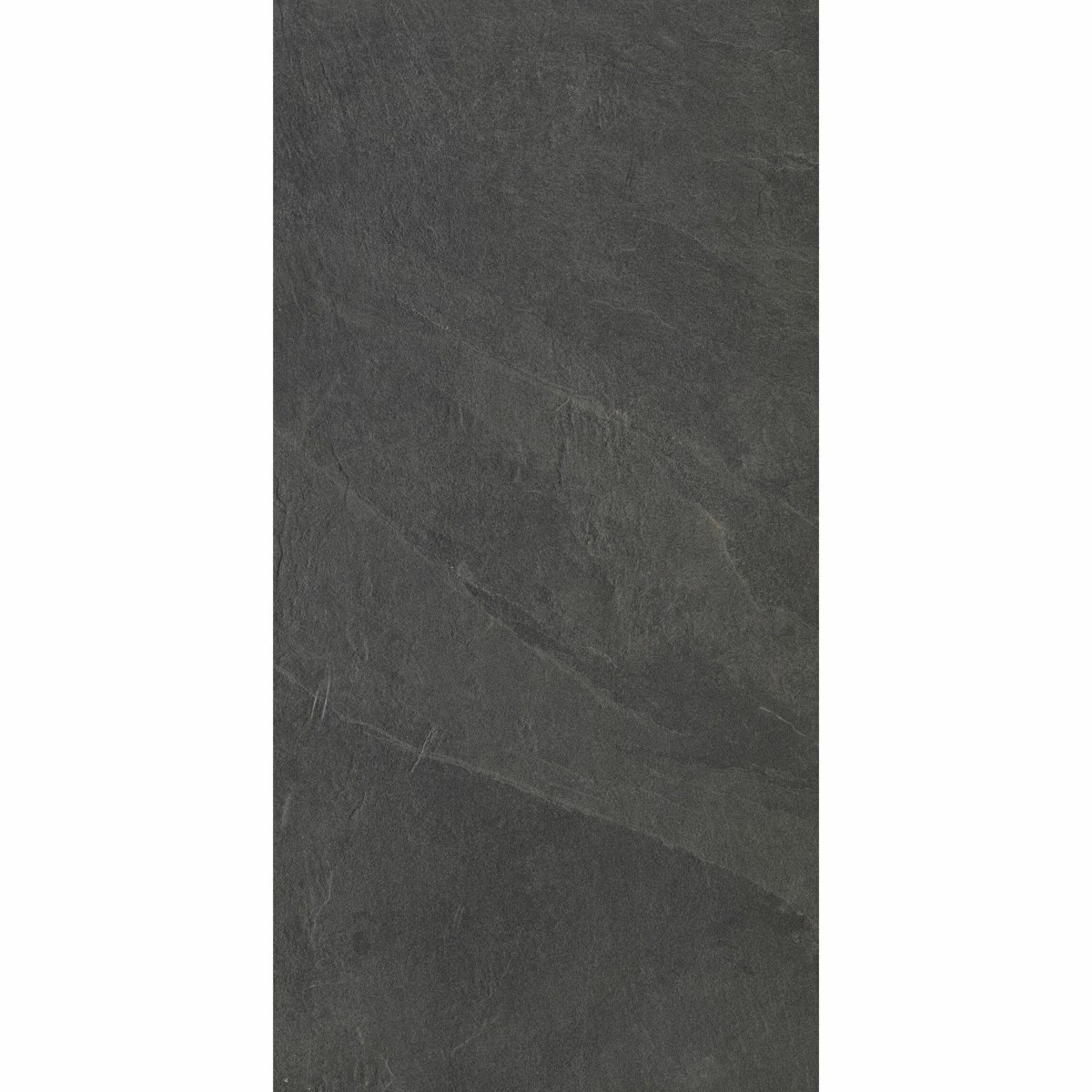 Carmo Stone Black Matt Tiles 1200x600 — close-up of the tile surface, buy floor tile UK