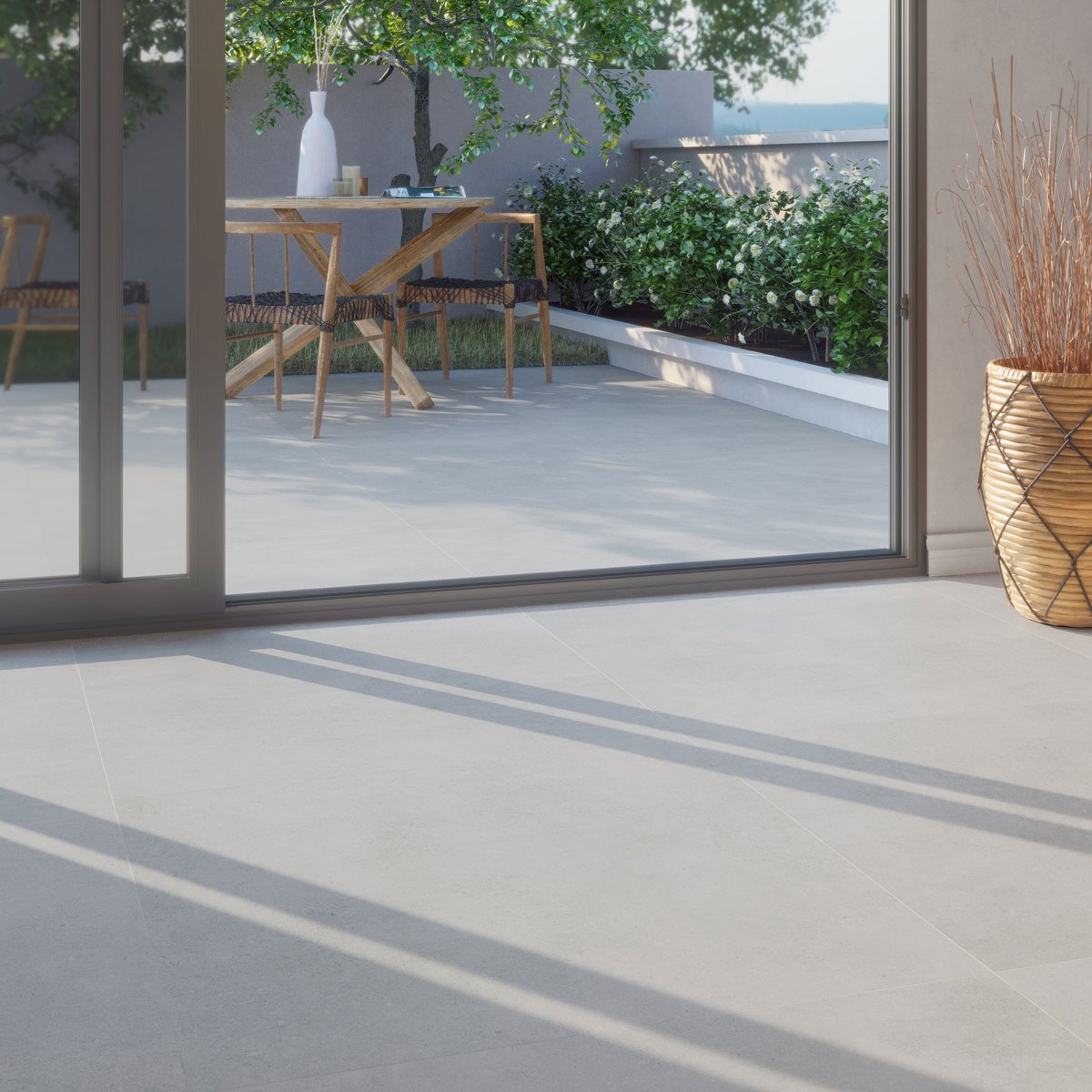 Vita Perla Stone Effect Matt Porcelain Tile — detail view, buy tile UK