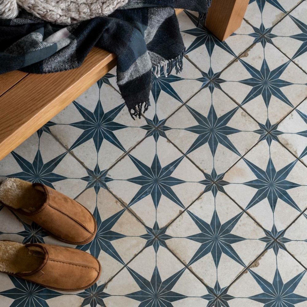 Fs Star Blue — detail view, buy floor tile UK