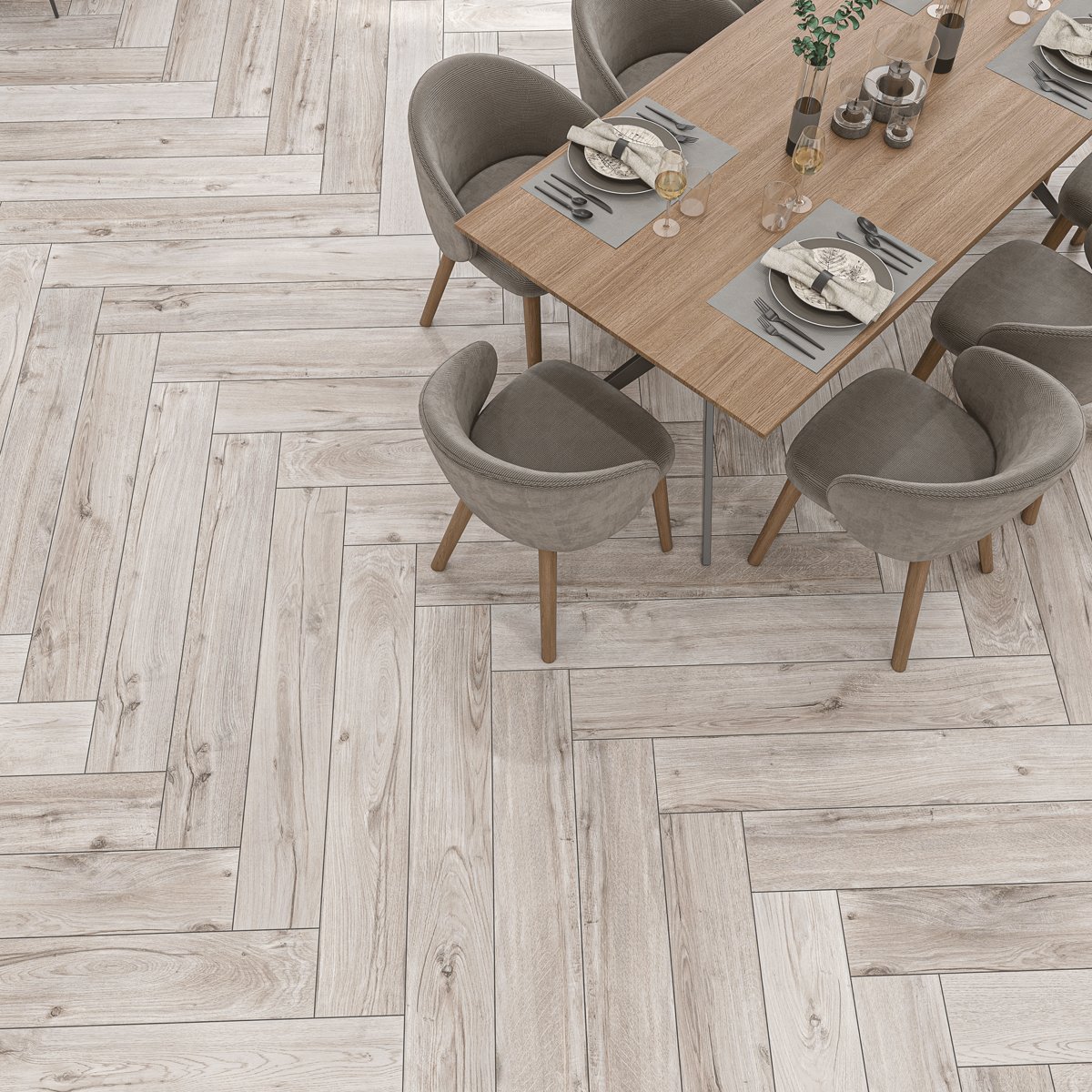 Mumble G Grey Wood Effect Tile 195x1215 — alternative angle, buy floor tile UK