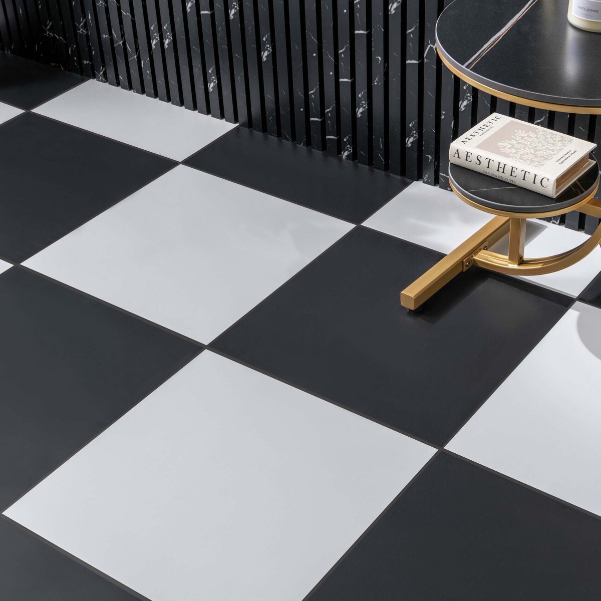 Klavier White Matt 456x456 — alternative angle, buy floor tile UK