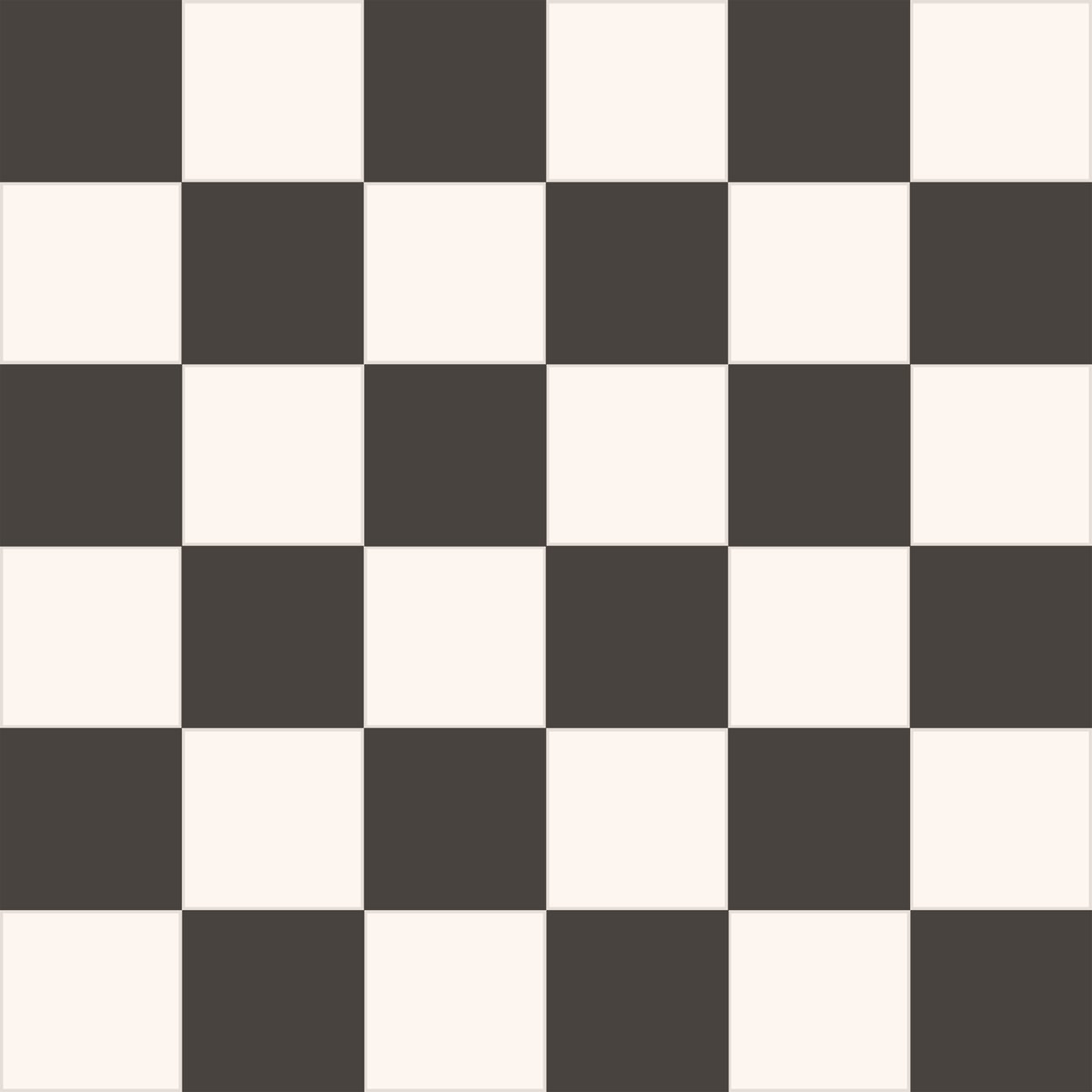 Victorian Bristol Black and White Chequer Pre-Scored Anti-Slip Porcelain Tile — close-up of the tile surface, buy tile UK
