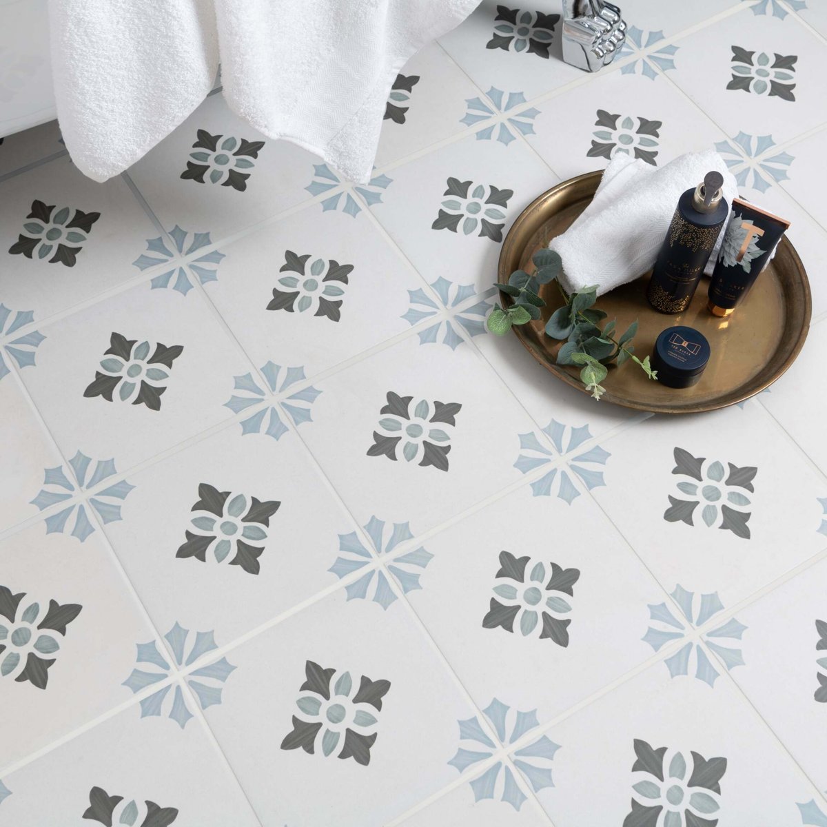 Sirocco Bloom — detail view, buy floor tile UK