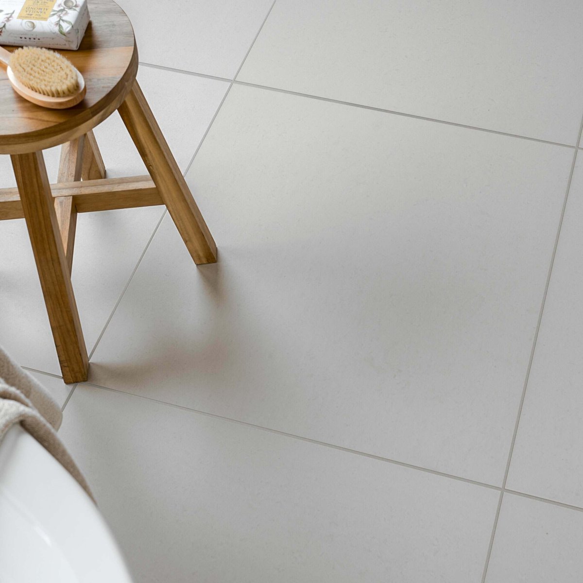 Gems Lounge Stone Effect Matt Grey 600x600 — detail view, buy floor tile UK