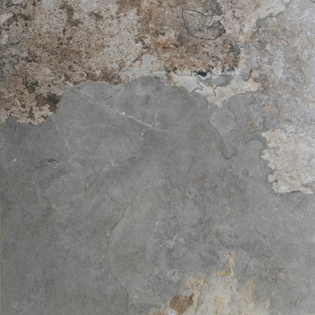 Strato Light Natural Grey Slate Effect Matt Sparkle 600X600 — installed room setting, buy floor tile UK