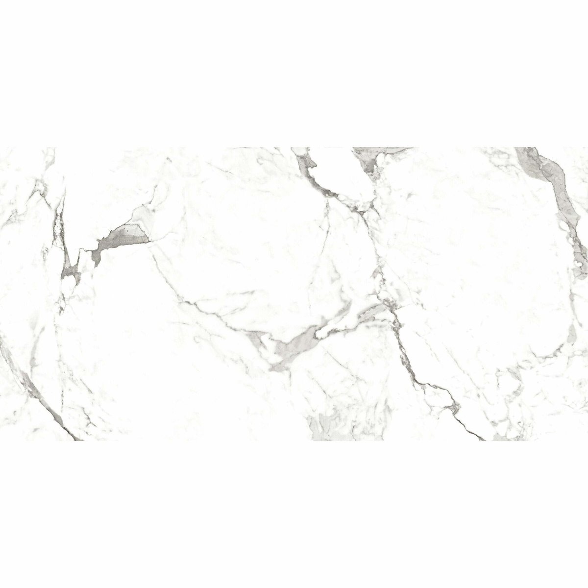 Versailles Carrara Marble Effect Polished 600x300 Tiles — close-up of the tile surface, buy tile UK