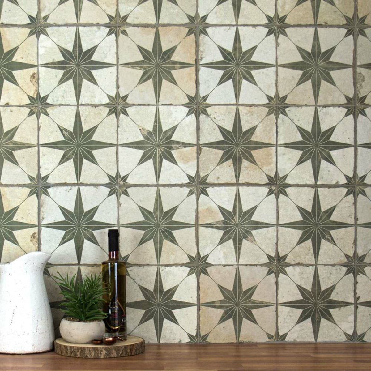 Fs Star Sage — installed room setting, buy floor tile UK
