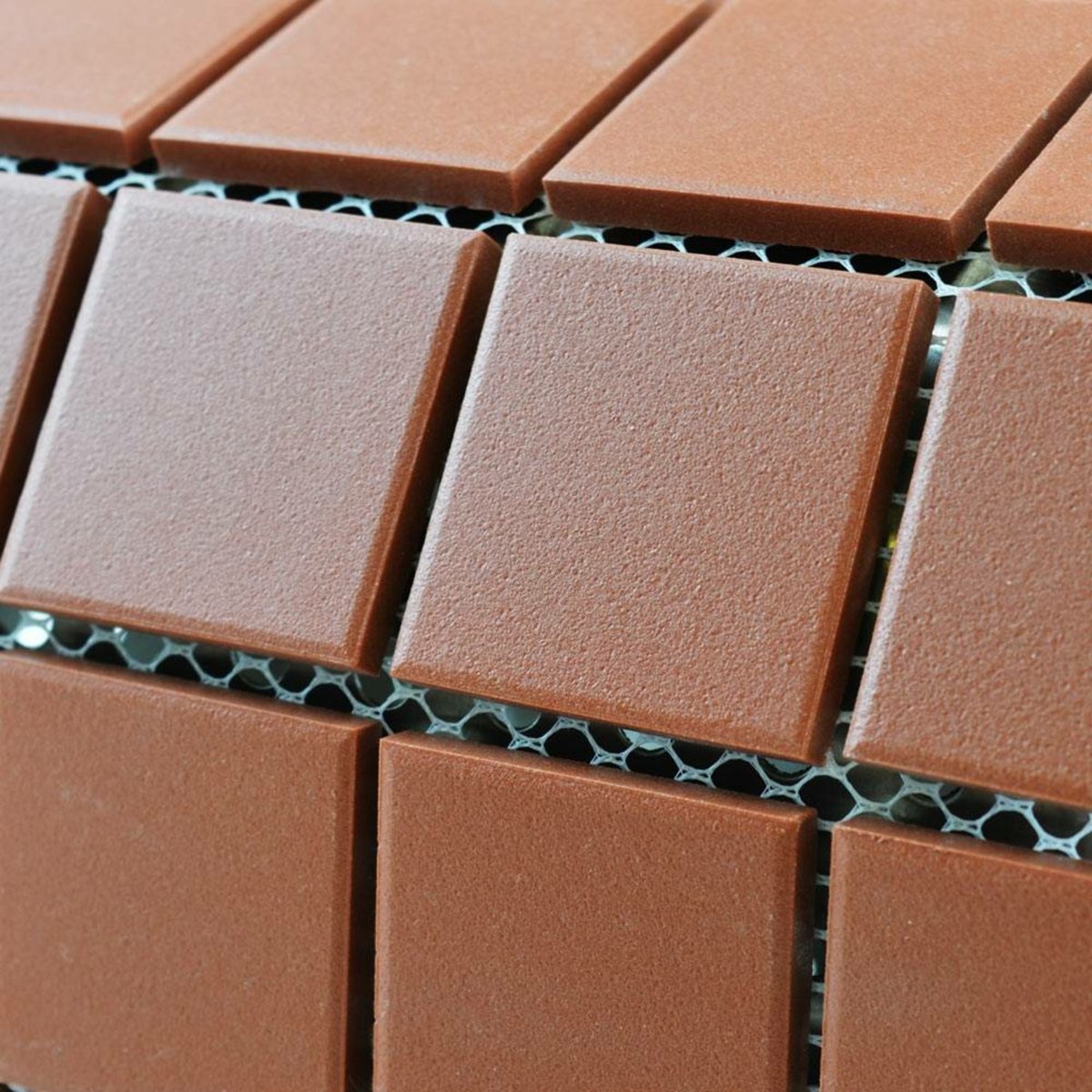 Victorian Red Mosaic — alternative angle, buy tile UK