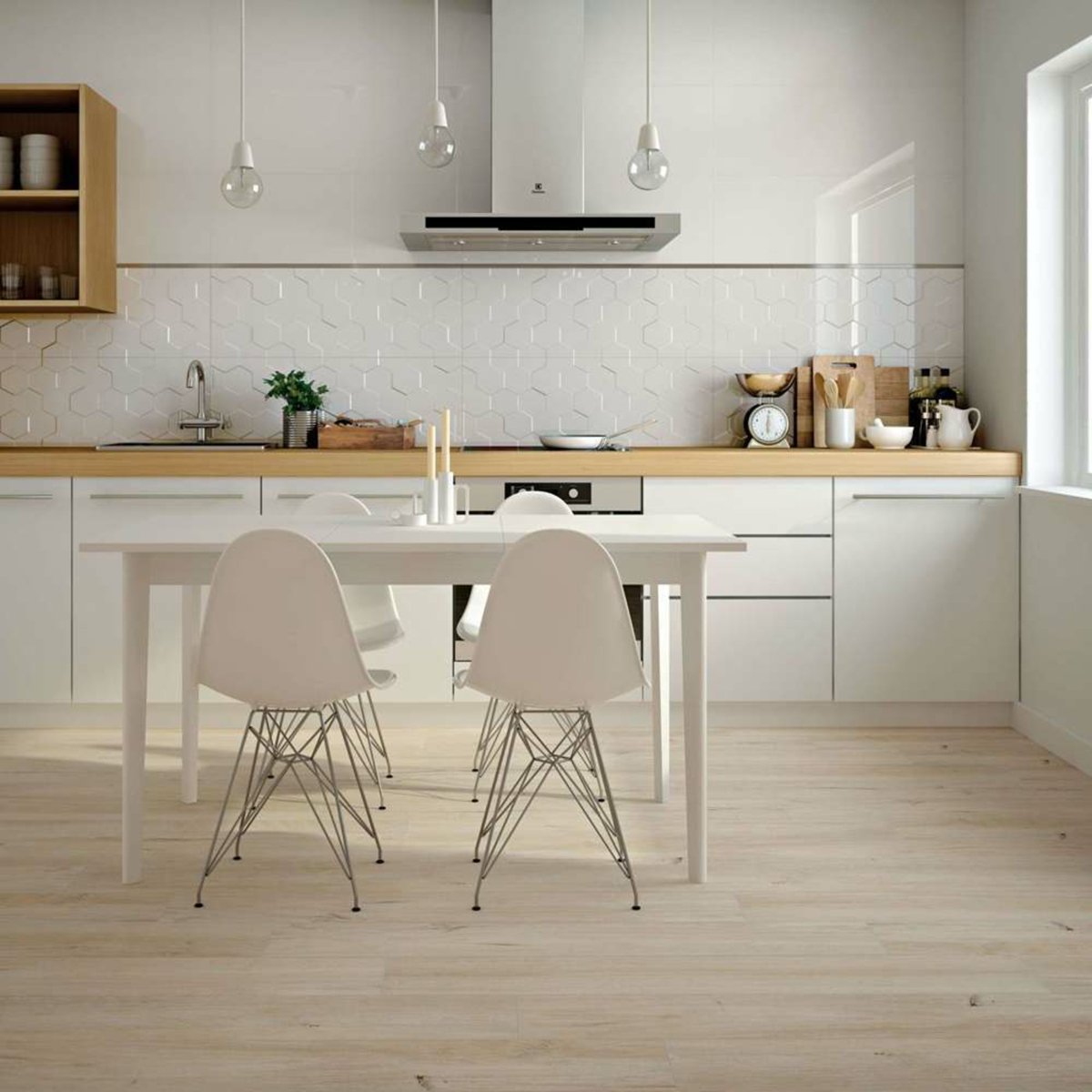 Mumble B Light Oak Wood Effect Tile 195x1215 — alternative angle, buy floor tile UK