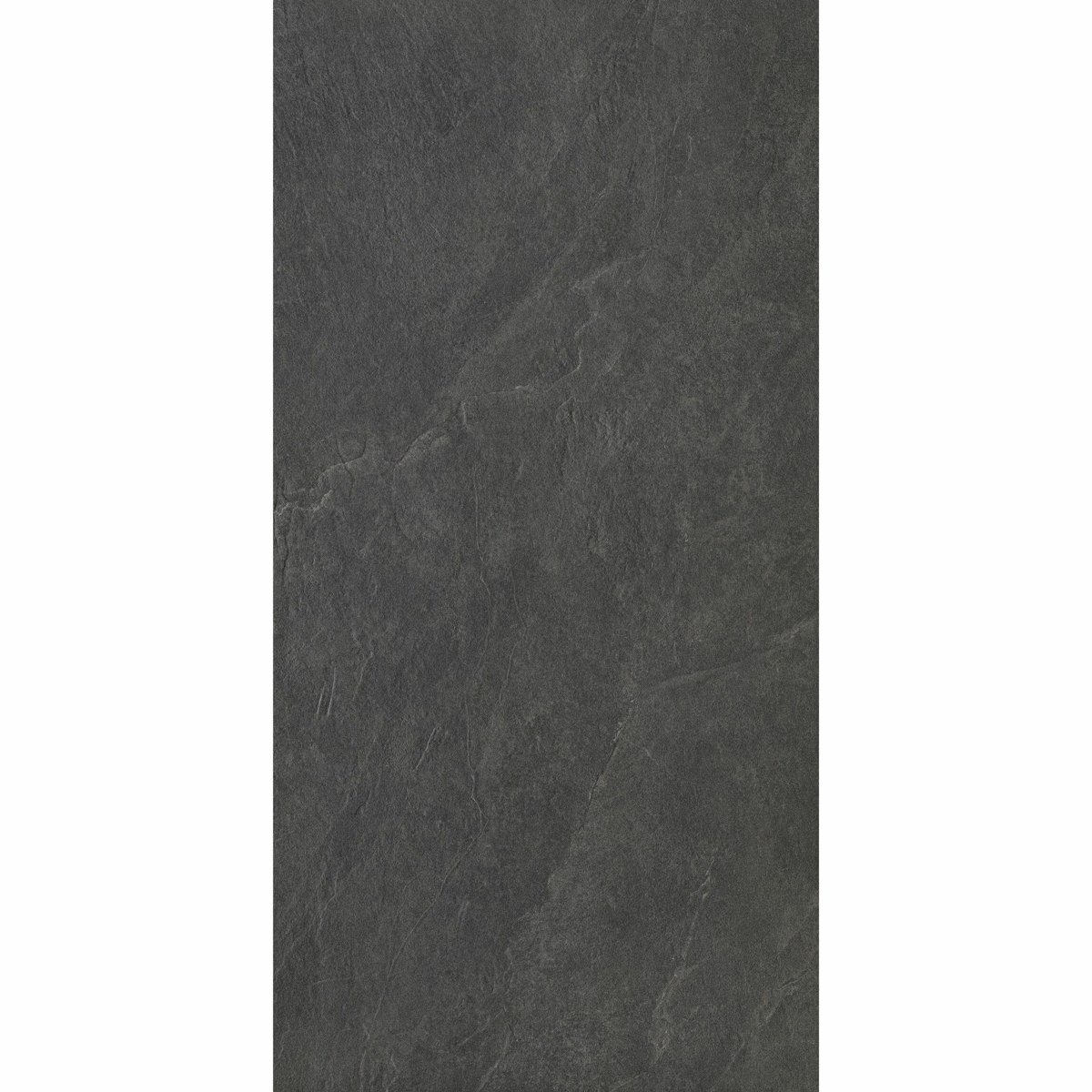 Carmo Stone Black Matt Tiles 1200x600 — installed room setting, buy floor tile UK