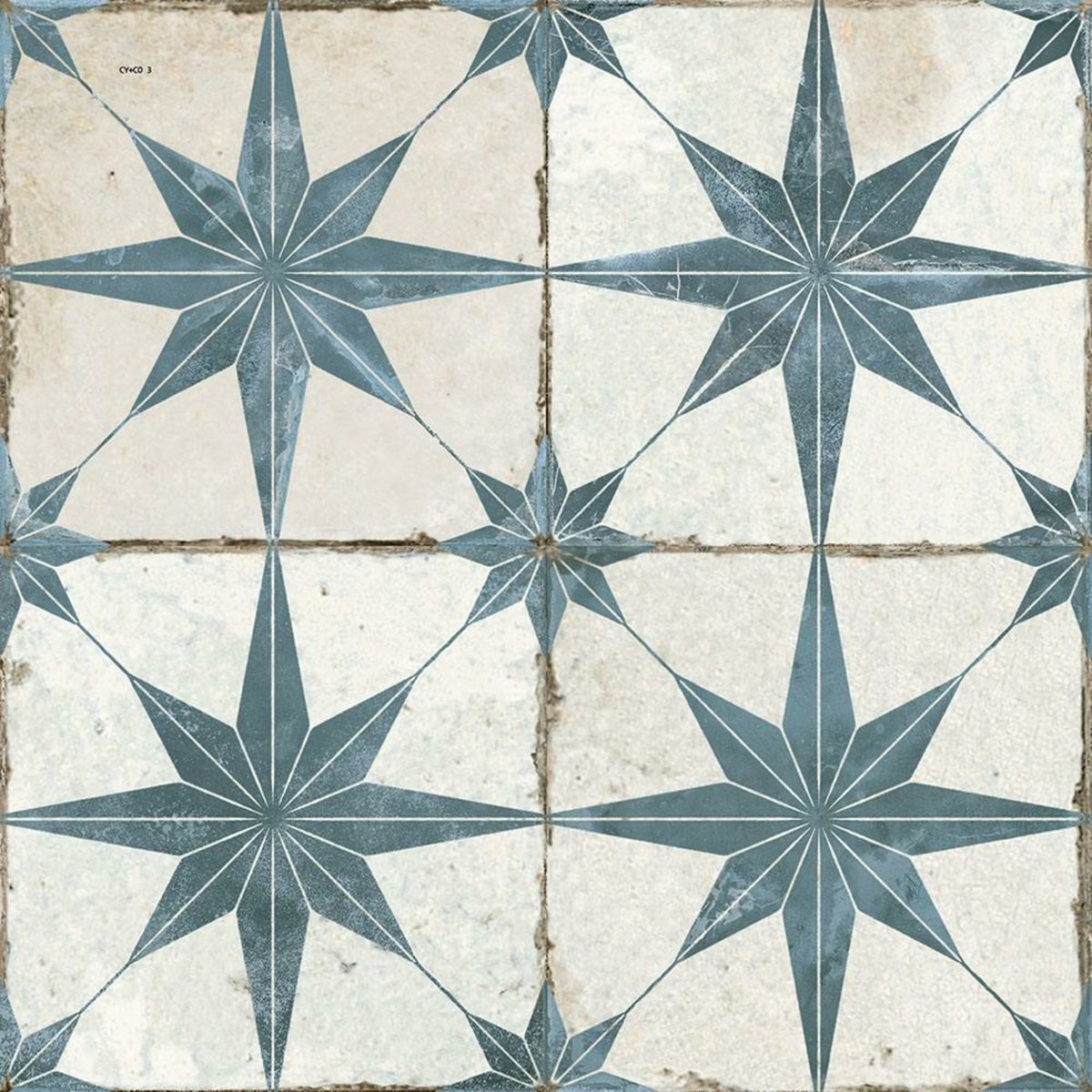 Fs Star Blue — close-up of the tile surface, buy floor tile UK