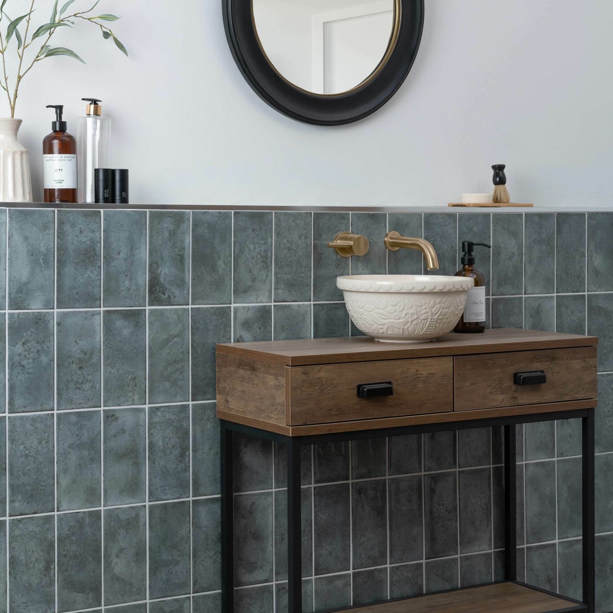 Clemence Forest 20x10 — alternative angle, buy wall tile UK