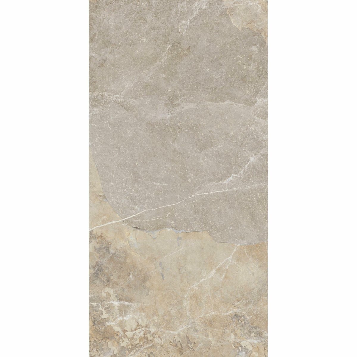 Strato Light Natural Grey Slate Effect Matt 1200x595 — close-up of the tile surface, buy floor tile UK