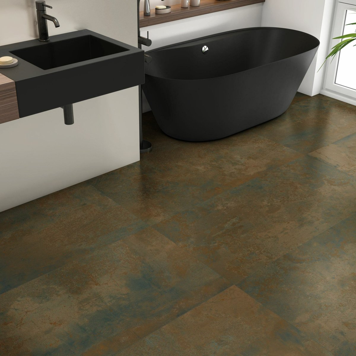 Metallique Cobre Lappato 60x120 — detail view, buy wall tile UK