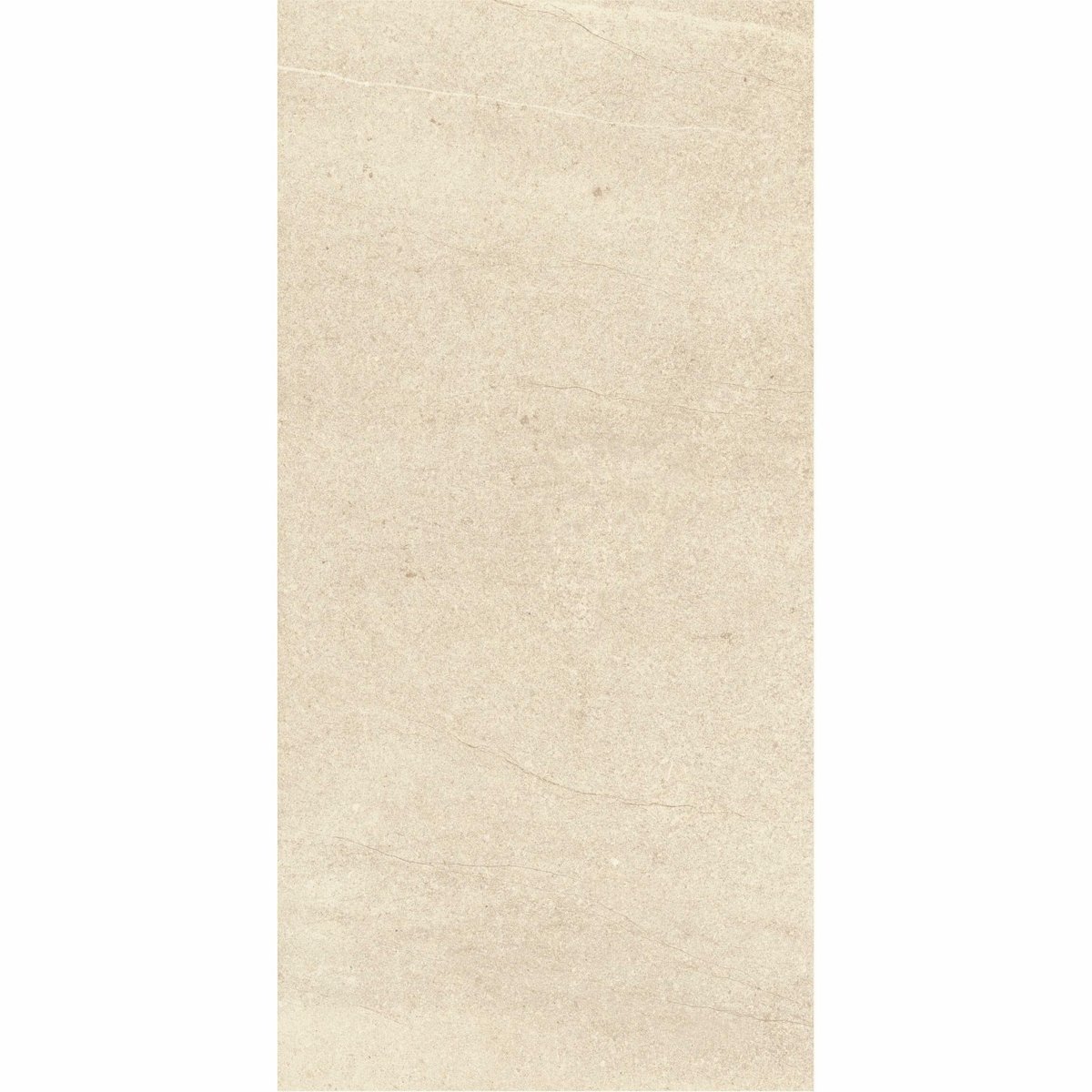 New Pietra Beige Rectified Matt Stone Effect Tile 1200x600x7mm — close-up of the tile surface, buy floor tile UK