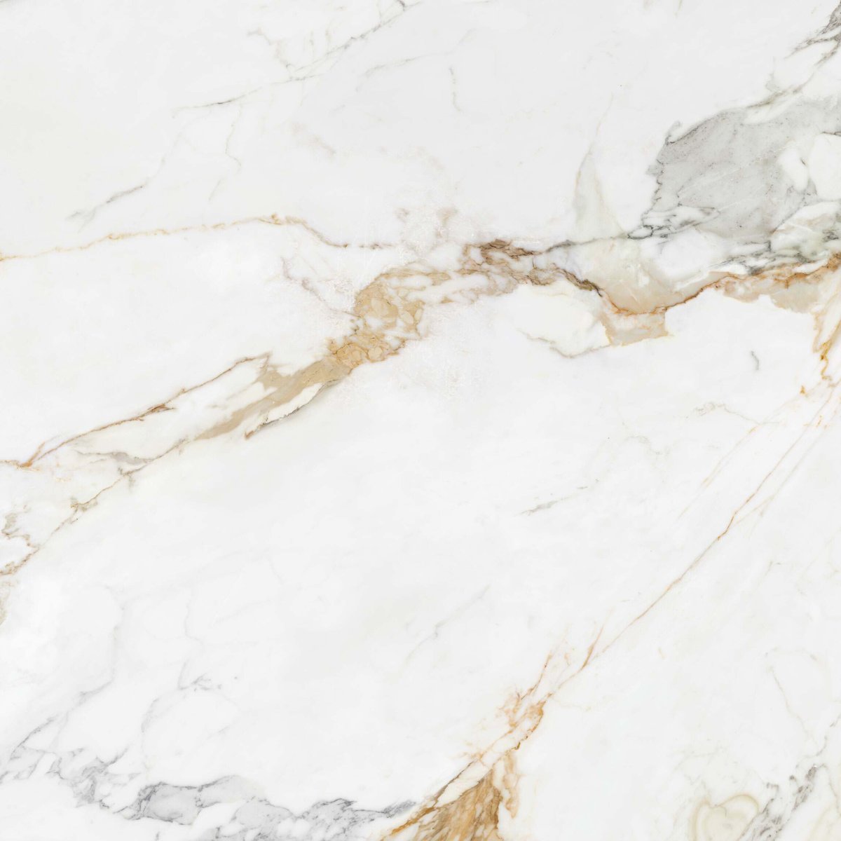 Marshall Gold Vein Polished Marble Effect Tiles 1200x1200 — close-up of the tile surface, buy floor tile UK