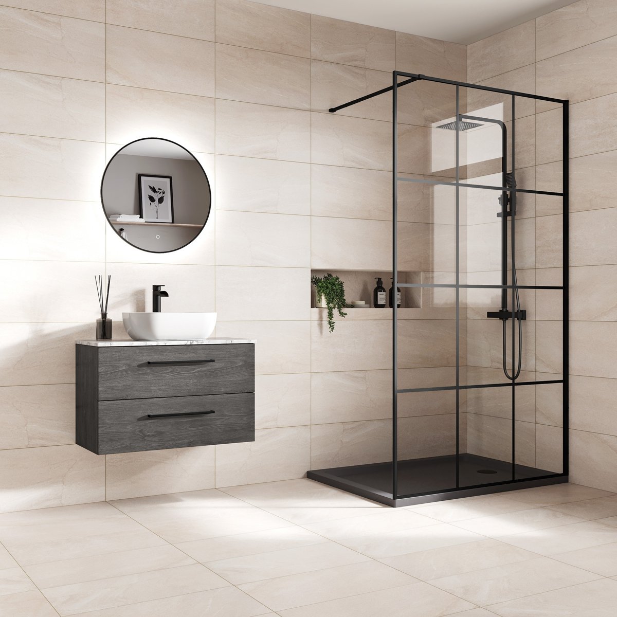 Mojo Ivory Matt Wall and Floor Tiles — close-up of the tile surface, buy tile UK