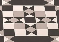 Victorian Bristol Black & White Border Anti Slip Porcelain Tile — detail view, buy tile UK