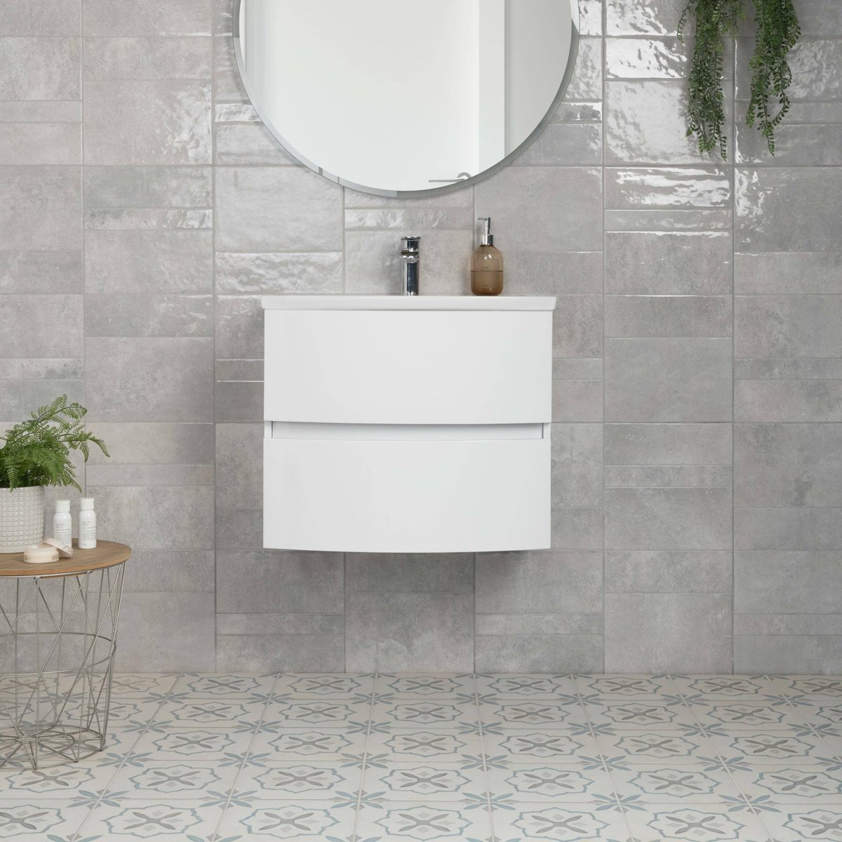 Sirocco Blue Cross — alternative angle, buy floor tile UK