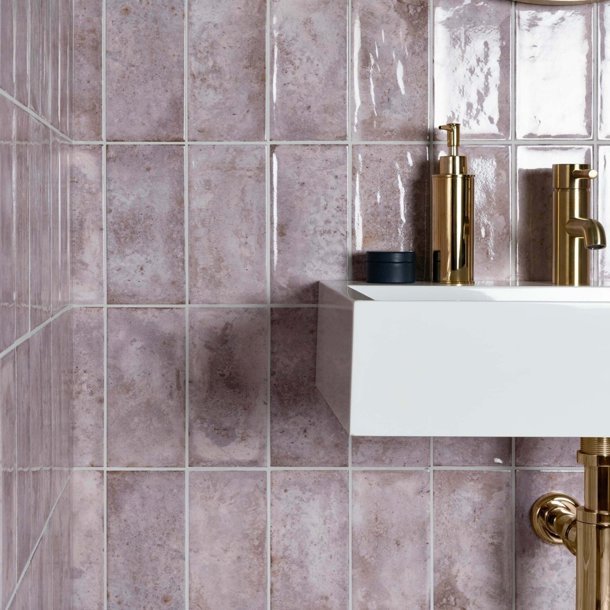 Clemence Orchid 20x10 — alternative angle, buy wall tile UK