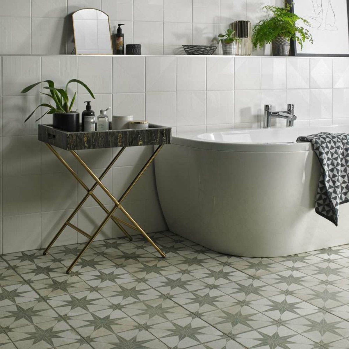 Fs Star Sage — detail view, buy floor tile UK