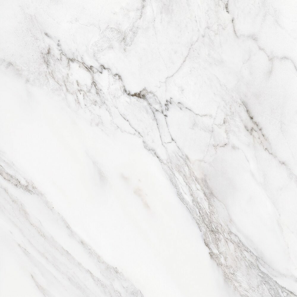 Sublime White Polished Marble Effect Tile 600x60 — close-up of the tile surface, buy floor tile UK