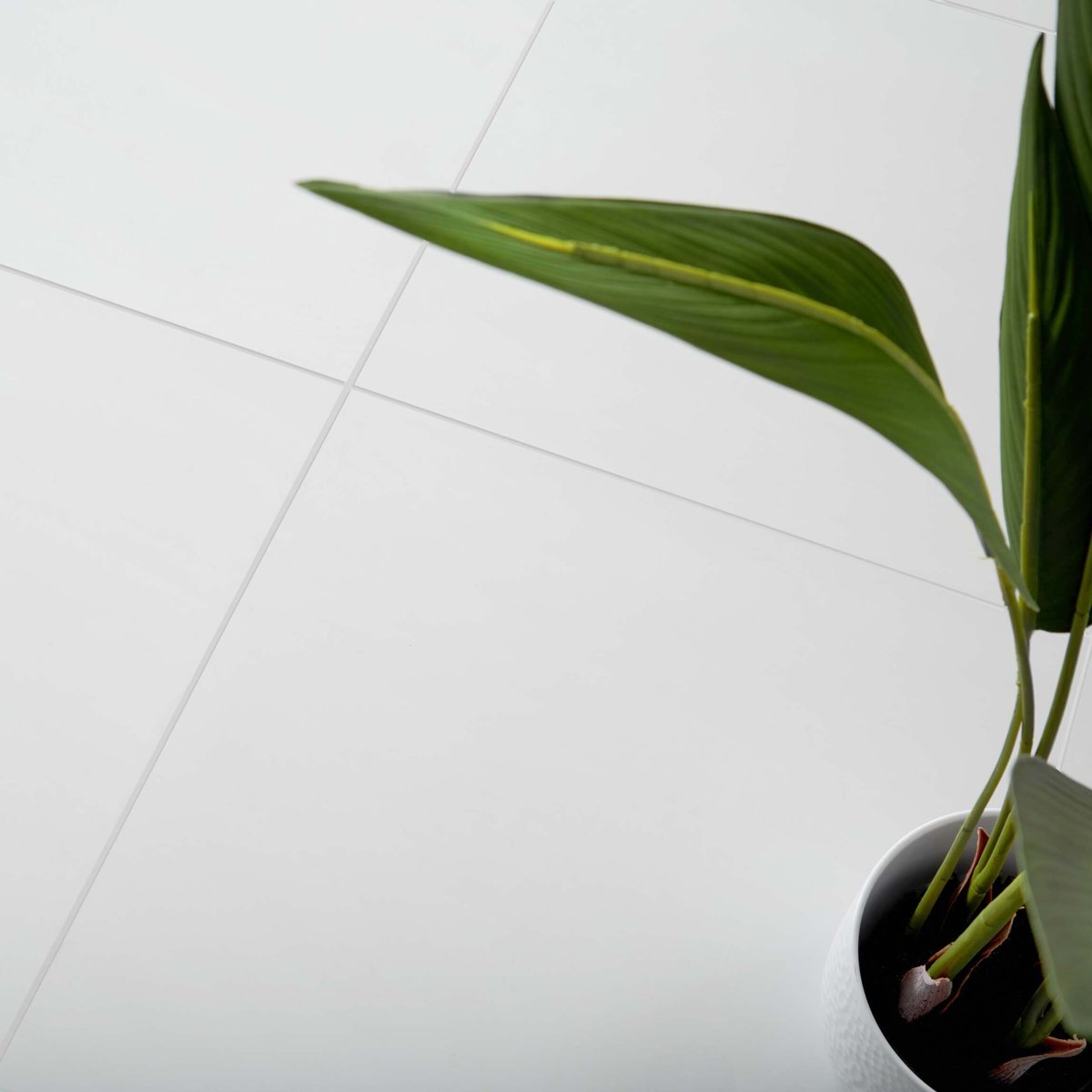 Snow White 600x600mm Tiles — alternative angle, buy floor tile UK