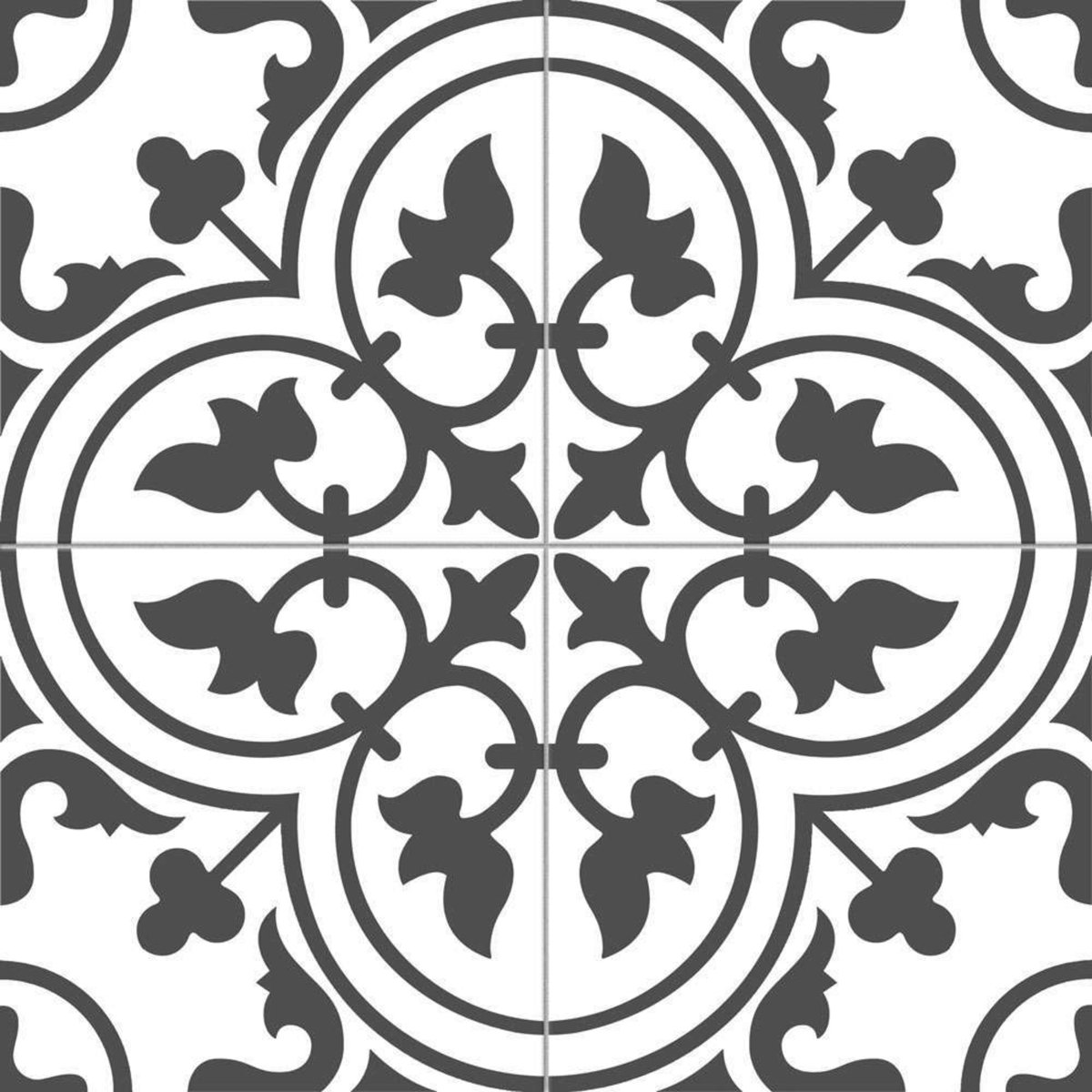 Bourton Monochrome Black — close-up of the tile surface, buy floor tile UK