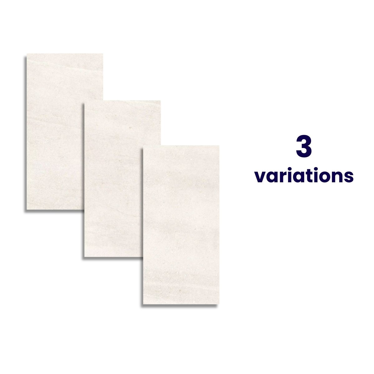 New Pietra White Rectified Matt Stone Effect Tile 1200x600x7mm — installed room setting, buy floor tile UK