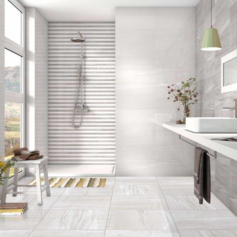 Kite Perla Floor Stone Effect Tiles — close-up of the tile surface, buy floor tile UK