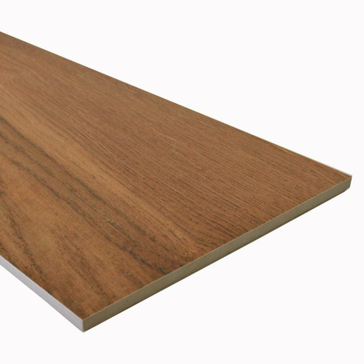 Selva Teka Wood Effect Tile 22.5x119.5 — installed room setting, buy floor tile UK