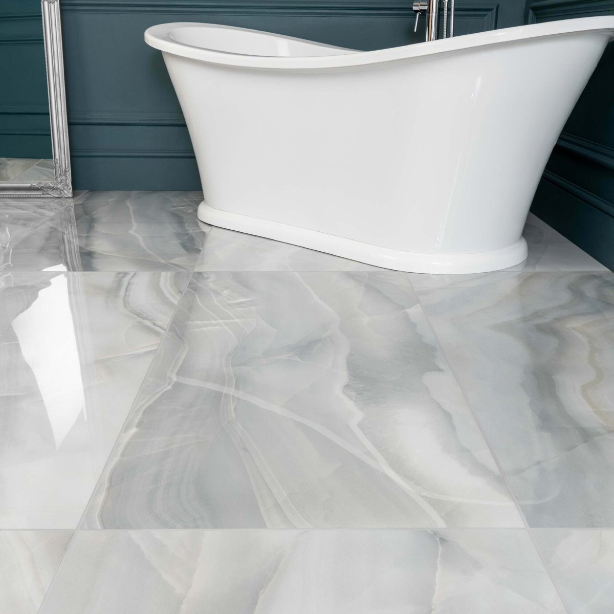 Rodas Smerato Marble Effect Tiles 1200x600 — alternative angle, buy floor tile UK