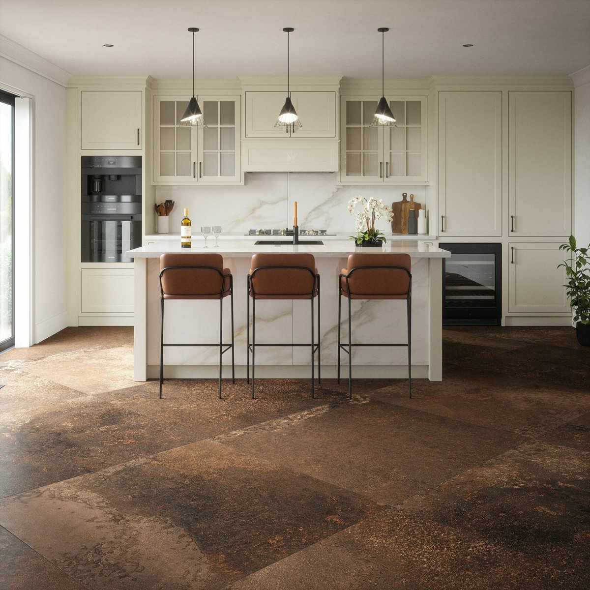 Yuri® Caldera 1175x1175 — detail view, buy floor tile UK