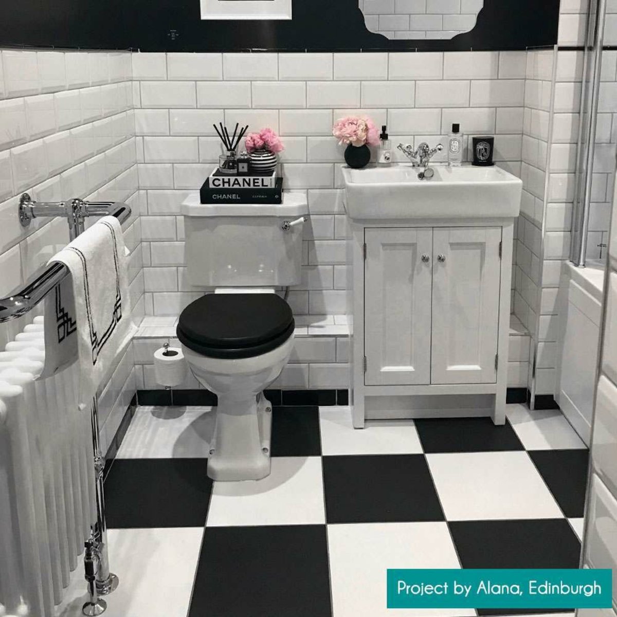 Silk Black 333x333 — alternative angle, buy floor tile UK