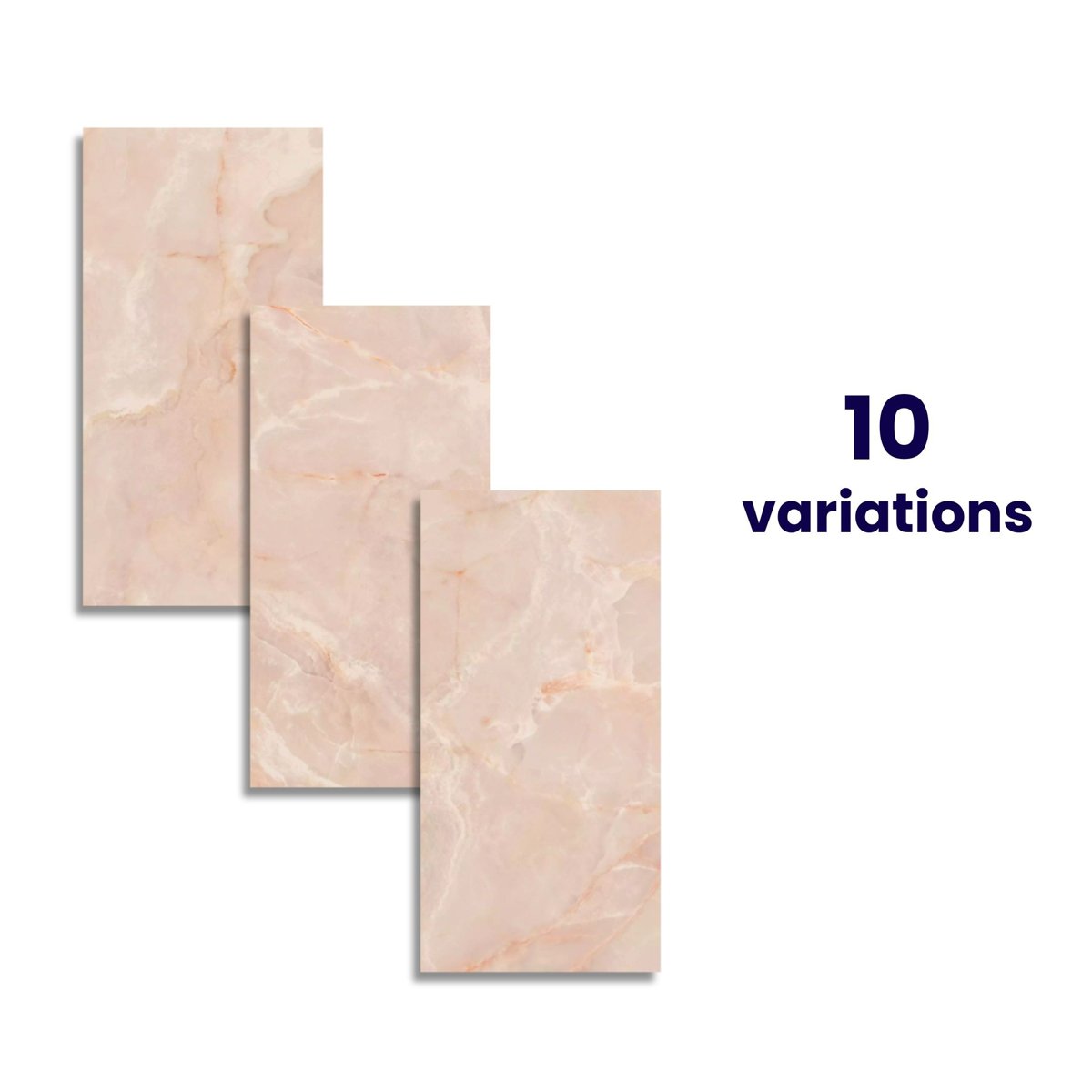 Lux Noor peach Marble Effect Tile — alternative angle, buy tile UK