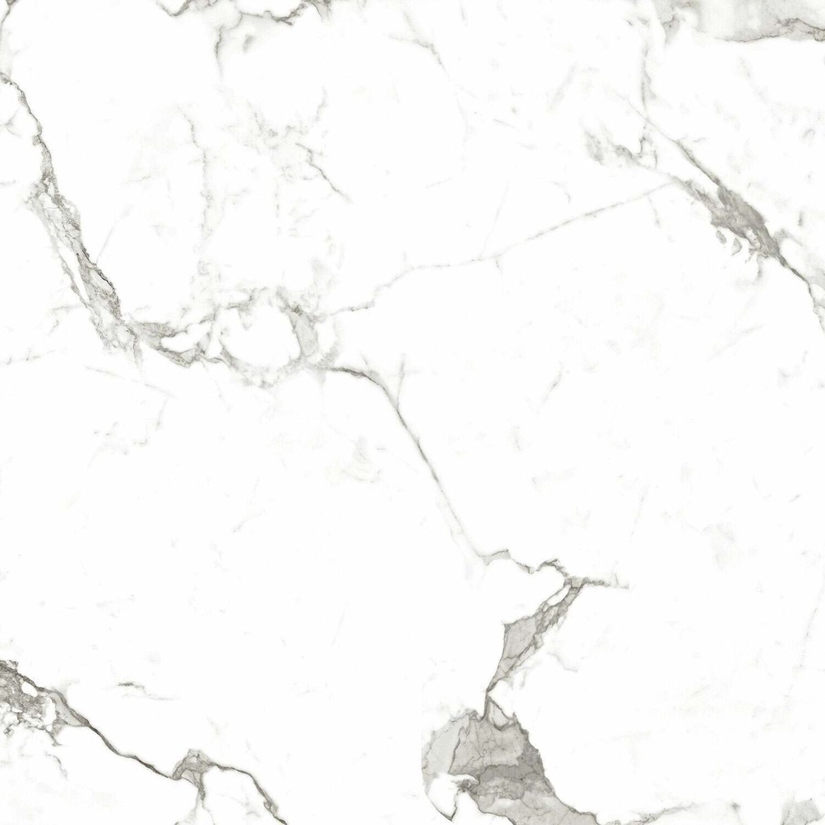 Versailles Carrara Marble Effect Polished 600x600 Tiles — close-up of the tile surface, buy tile UK