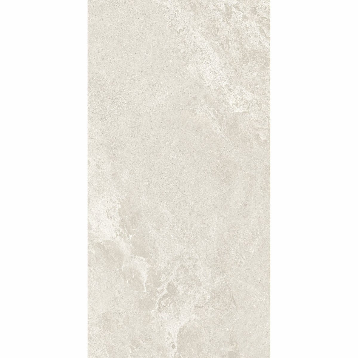 Eternity Ivory Stone Effect Tiles 600x300 — installed room setting, buy wall tile UK