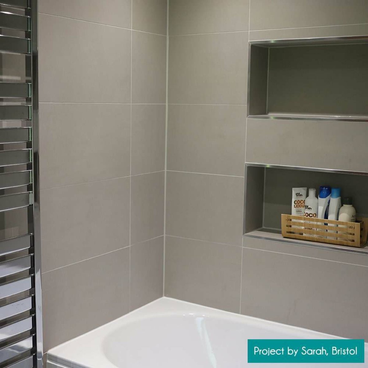 Gems Lounge Stone Effect Matt Grey 600x300 — installed room setting, buy floor tile UK