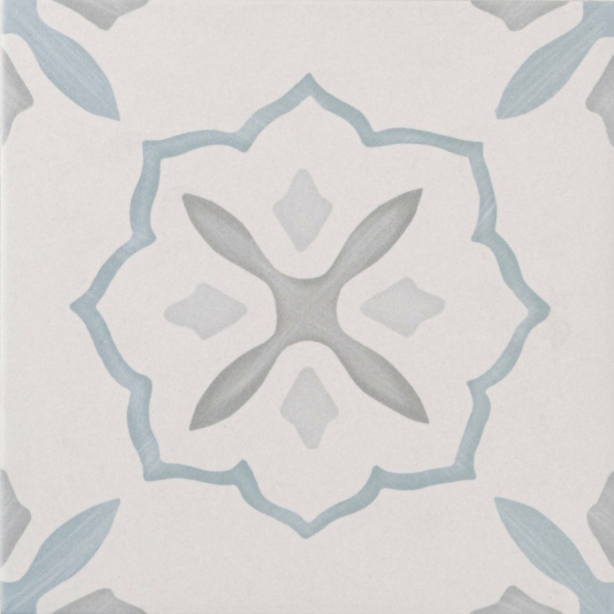 Sirocco Blue Cross — close-up of the tile surface, buy floor tile UK