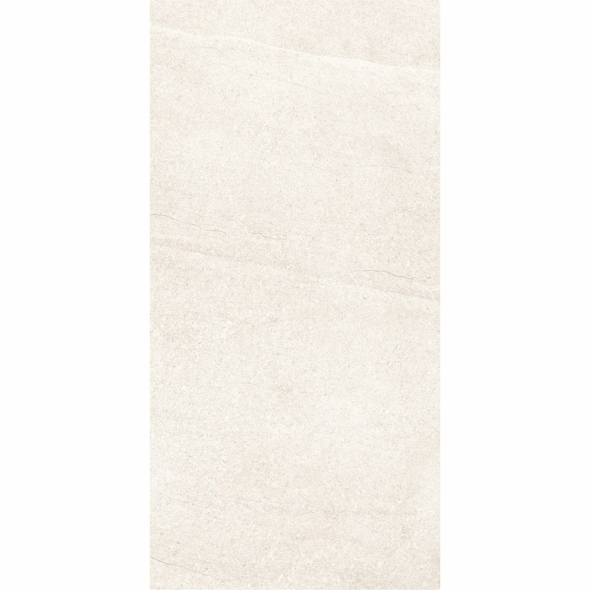 New Pietra White Rectified Matt Stone Effect Tile 1200x600x7mm — close-up of the tile surface, buy floor tile UK